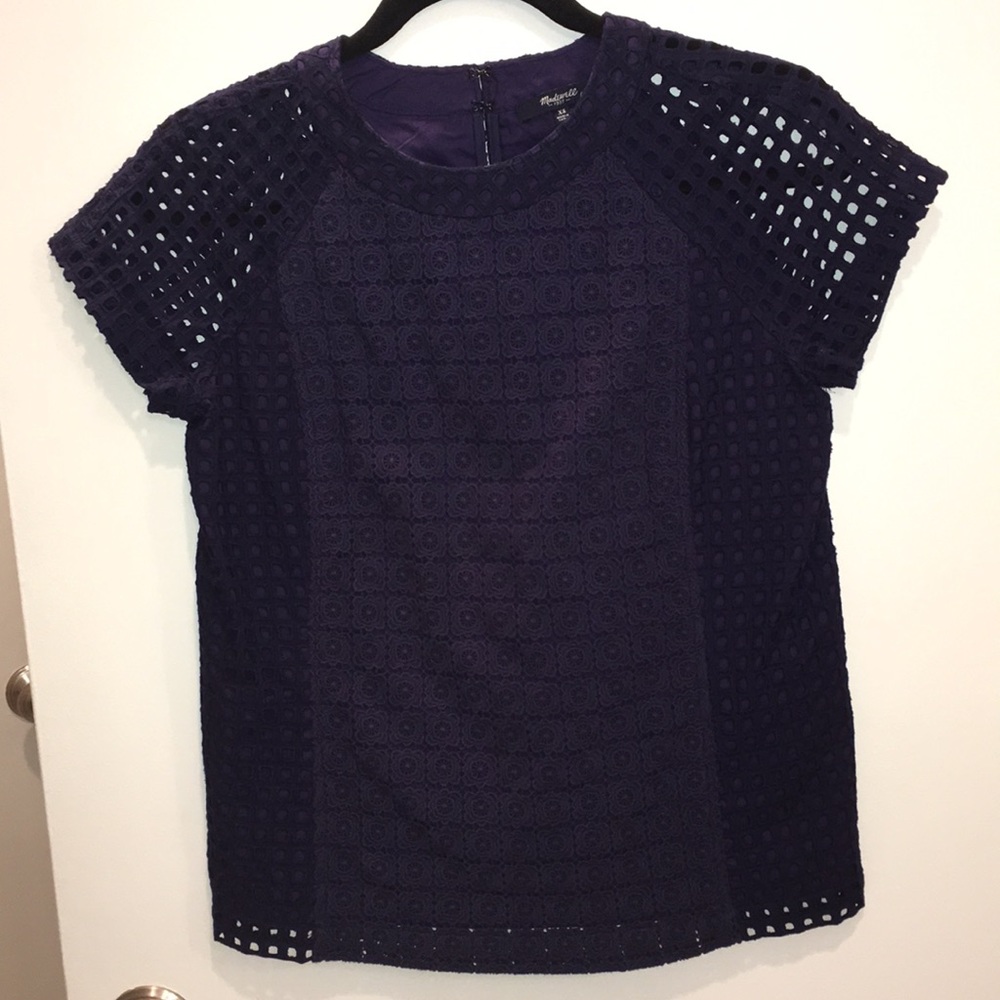 NWT Madewell Eyelet Top Sz XS